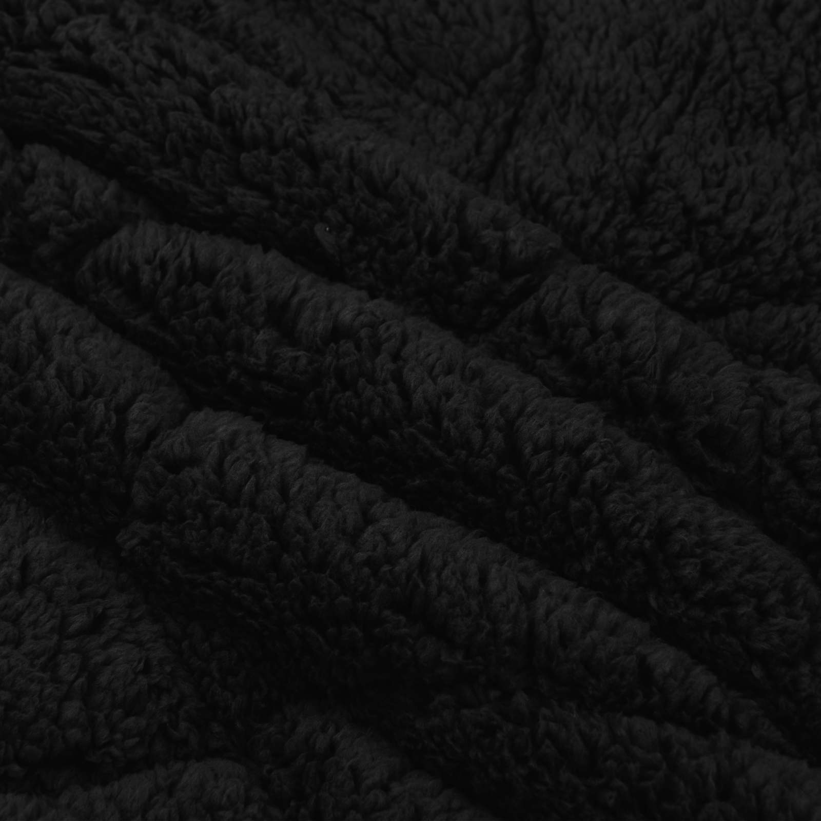 Sommer dyne Sort 200 x 240 cm Mikrofiber og Teddy fleece