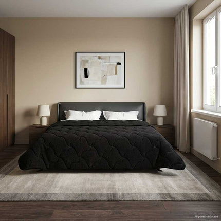 Sommer dyne 220 x 240 cm Sommer Sort Åndbar