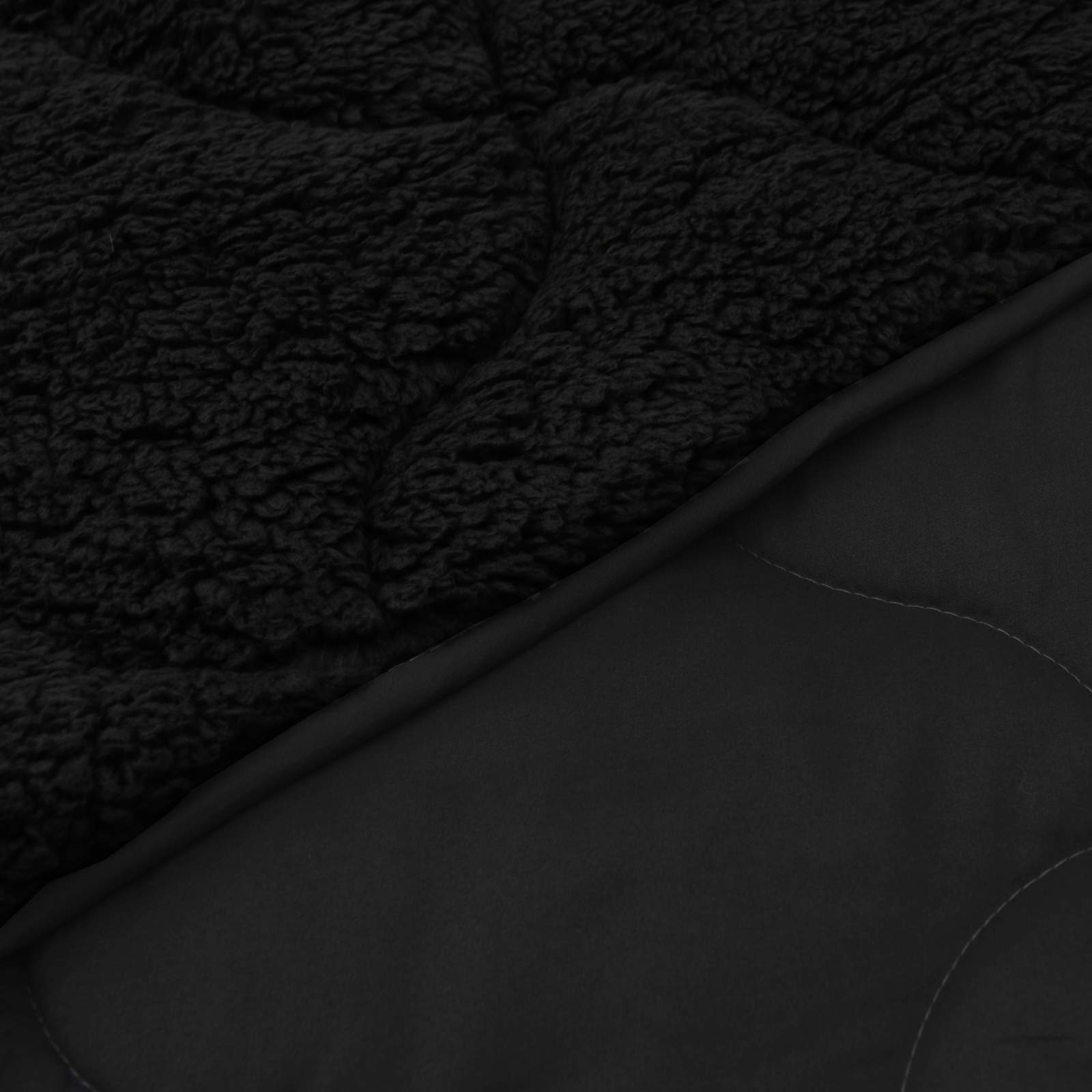 Sommer dyne Sort 220 x 260 cm Mikrofiber og Teddy fleece