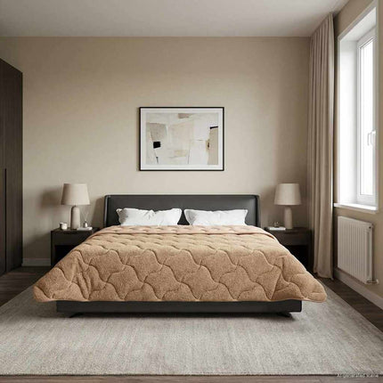 Sommer dyne 200 x 200 cm Sommer Gråbrun Åndbar
