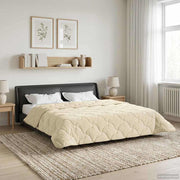 Sommer dyne Creme 200 x 200 cm Mikrofiber og Teddy fleece