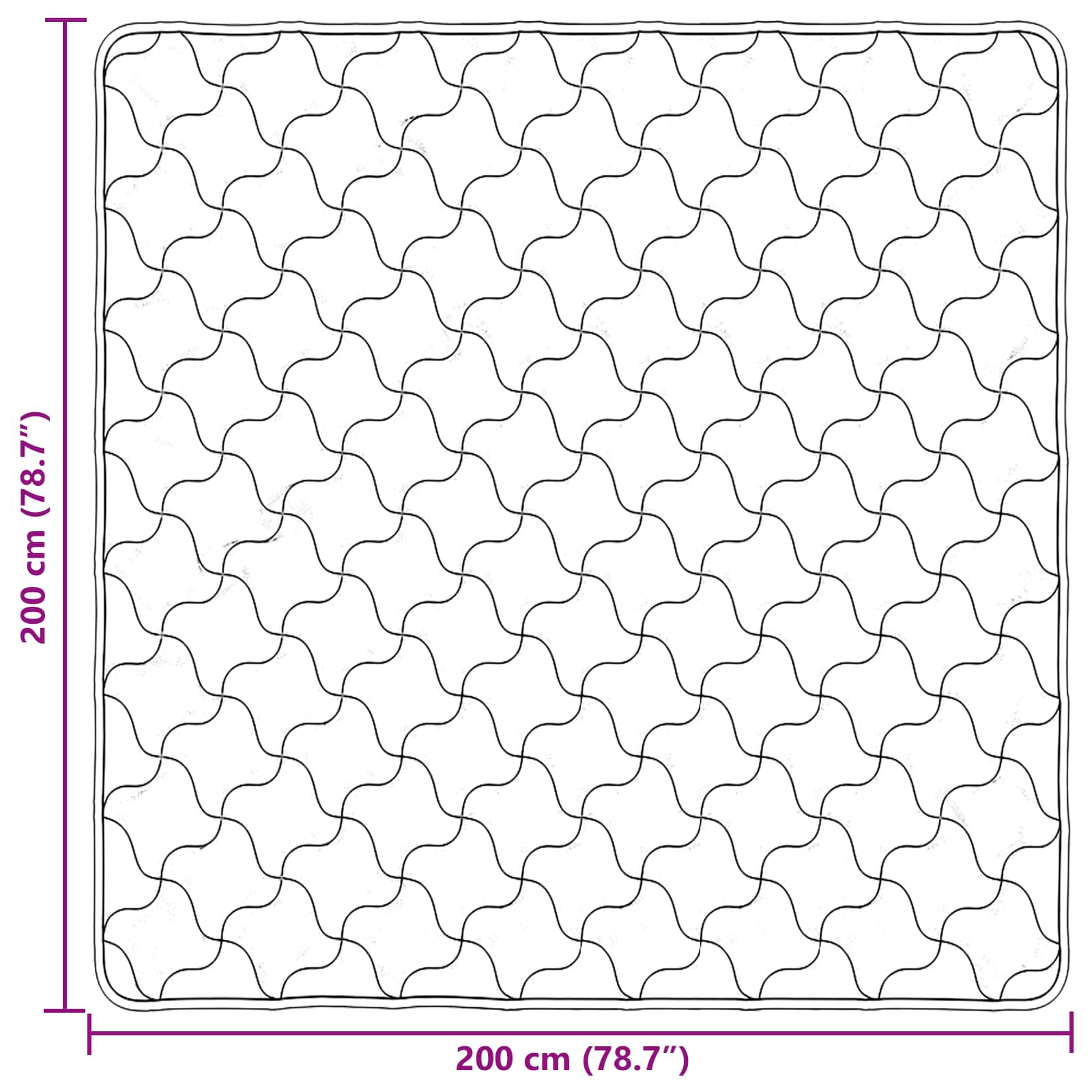 Sommer dyne Creme 200 x 200 cm Mikrofiber og Teddy fleece