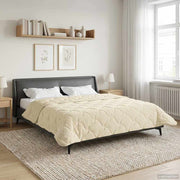 Sommer dyne Creme 220 x 260 cm Mikrofiber og Teddy fleece