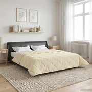 Sommer dyne Creme 240 x 260 cm Mikrofiber og Teddy fleece