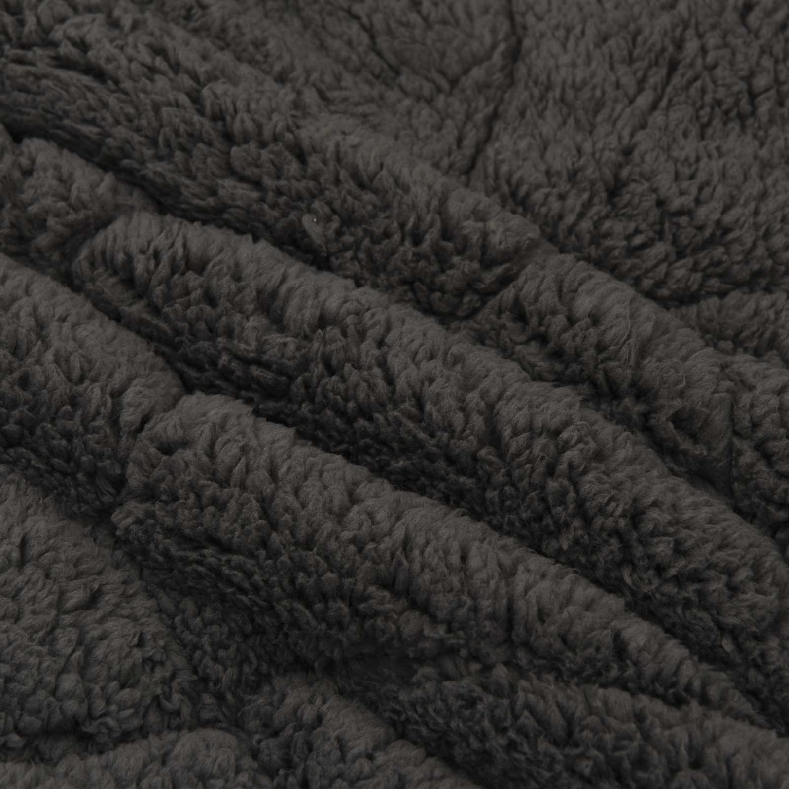 Helårs dyne Antracit 240 x 260 cm Mikrofiber og Teddy fleece