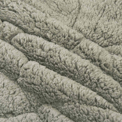 Helårs dyne Lysegrå 155 x 200 cm Mikrofiber og Teddy fleece