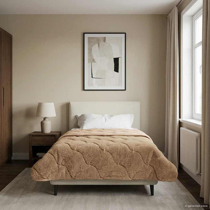 Helårs dyne 140 x 220 cm Nej Gråbrun Åndbar