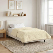 Helårs dyne Creme 140 x 200 cm Mikrofiber og Teddy fleece