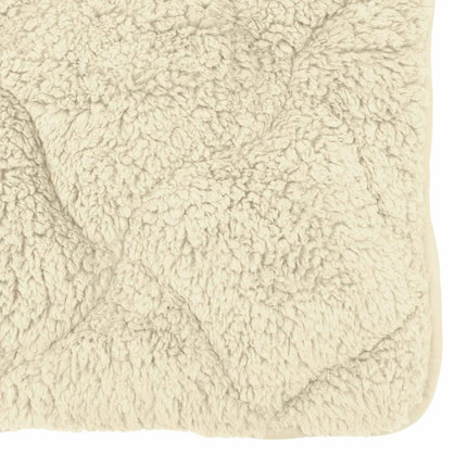 Helårs dyne Creme 200 x 240 cm Mikrofiber og Teddy fleece