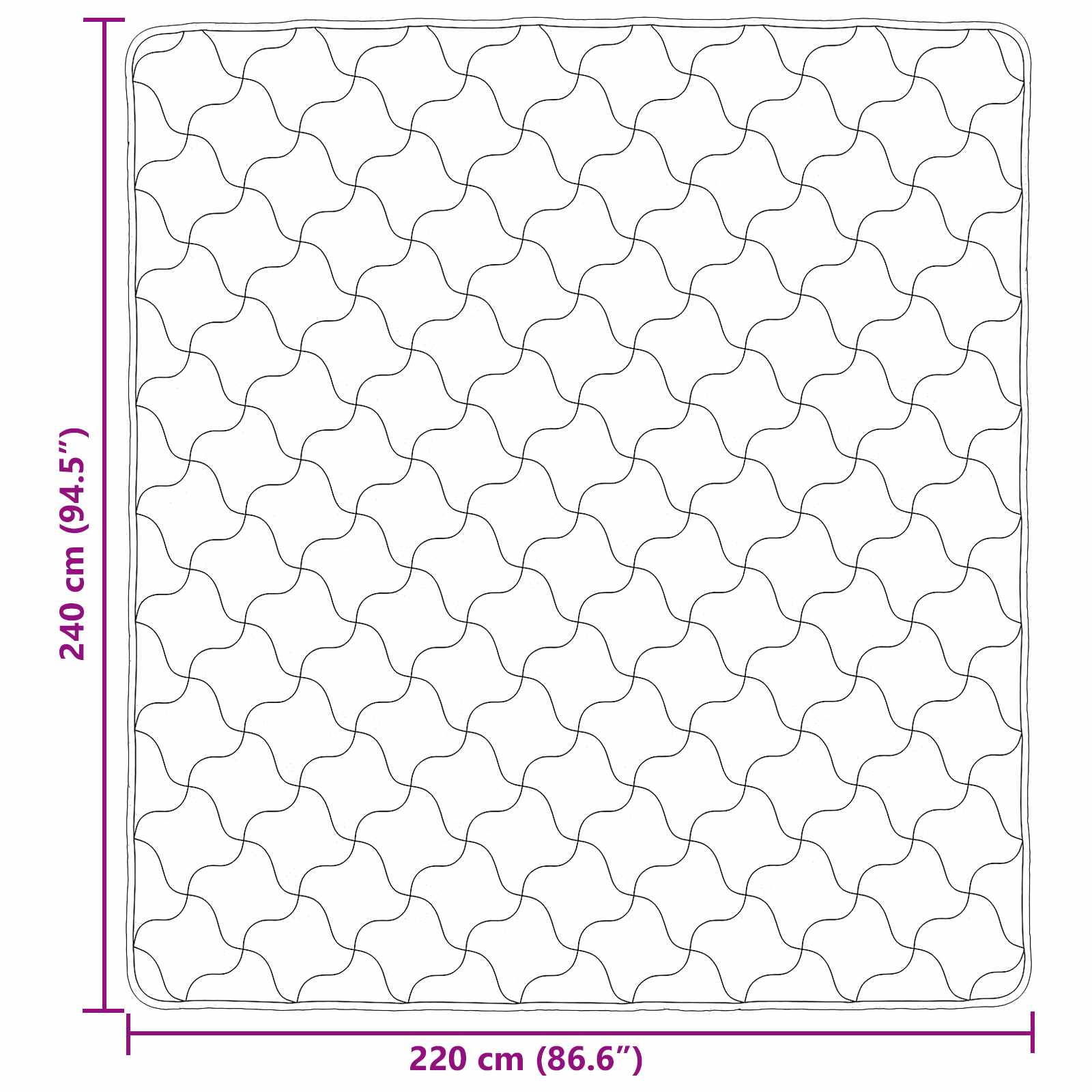 Helårs dyne Creme 220 x 240 cm Mikrofiber og Teddy fleece