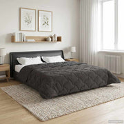 Vinter dyne Antracit 220 x 260 cm Mikrofiber og Teddy fleece