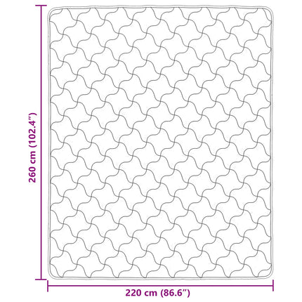 Vinter dyne Sort 220 x 260 cm Mikrofiber og Teddy fleece