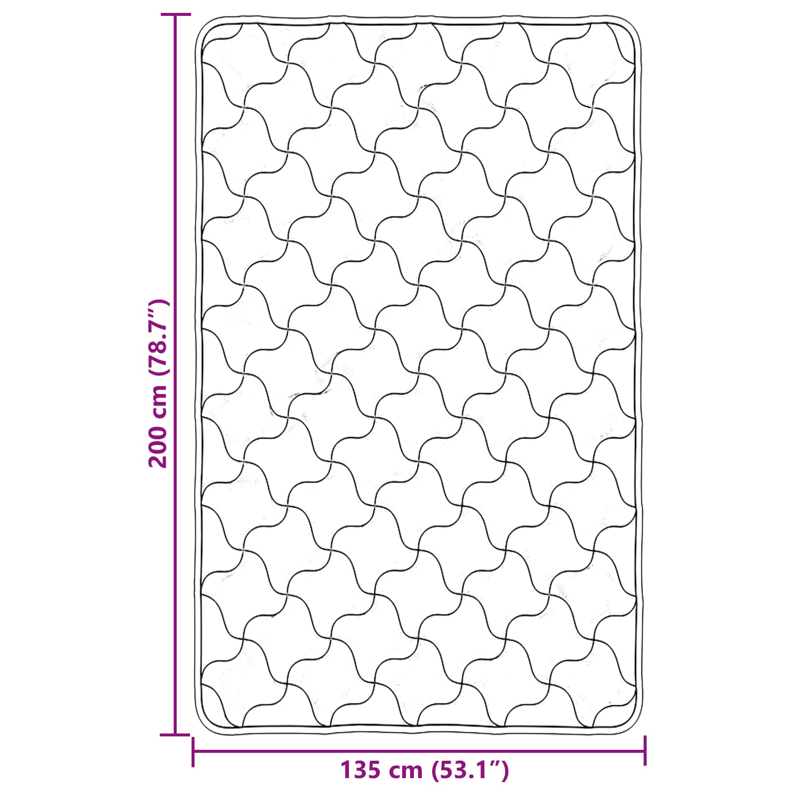 Vinter dyne Creme 135 x 200 cm Mikrofiber og Teddy fleece