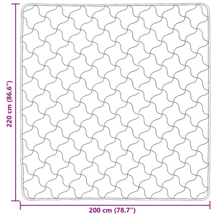 Vinter dyne Creme 200 x 220 cm Mikrofiber og Teddy fleece