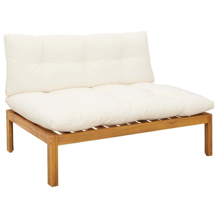 Have Mellem Sofa Naturlig og Creme Hvid Akacietræ