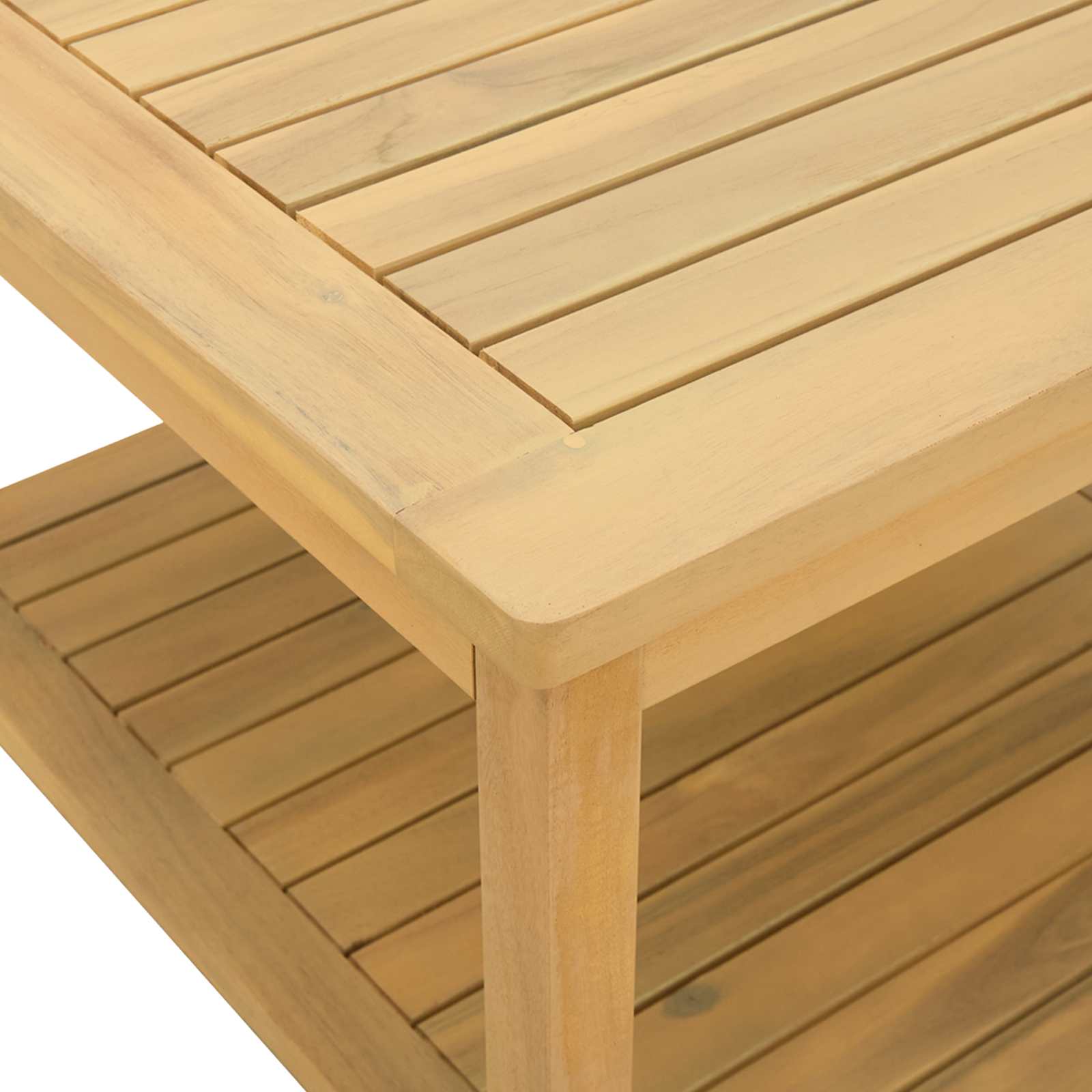 Sidebord Olie Naturlig 60 x 60 x 45 cm Massivt Akacietræ