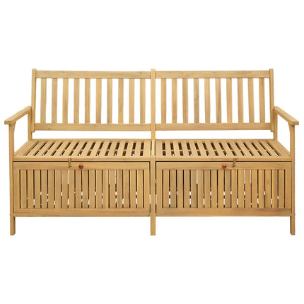 Opbevaringsbænk 2 -Seater 170 x 63 x 84 cm Massiv akacie
