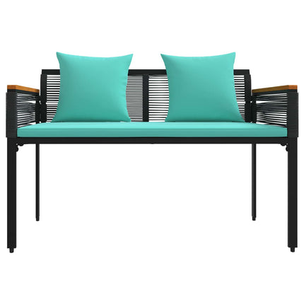 Udendørs bænk 2 -Seater 117 x 54 x 74.5 cm polyrattan