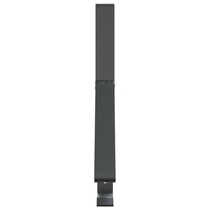 Snebeskyttelse Støtte 2 stk. Antracit 29,5 x 3 x 34,5 cm Stål