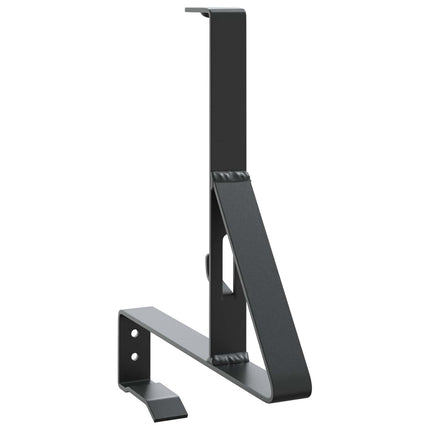 Snebeskyttelse Støtte 2 pcs Sort 29,5 x 3 x 34,5 cm Stål