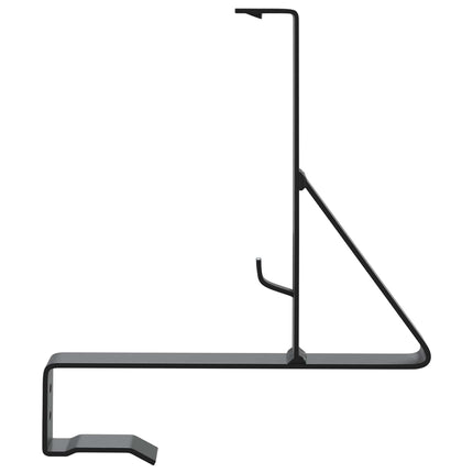 Snebeskyttelse Støtte 6 pcs Sort 29,5 x 3 x 34,5 cm Stål