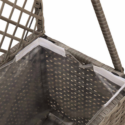 Havekrukke med trellis Grå 35 x 30 x 135 cm polyrattan