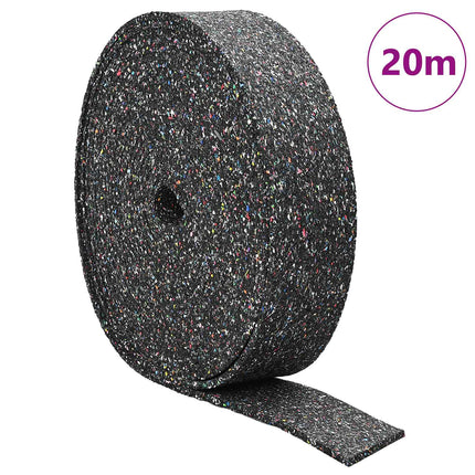 Gummigranulat rulle Sort 2000 x 12 x 1 cm Gummi