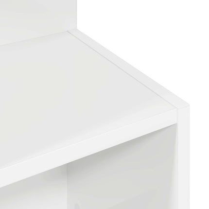 Sidebord Hvid Ø 39,5 x 55 cm Konstrueret træ