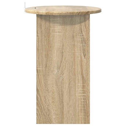 Sidebord Sonoma-eg Ø 39,5 x 55 cm Konstrueret træ
