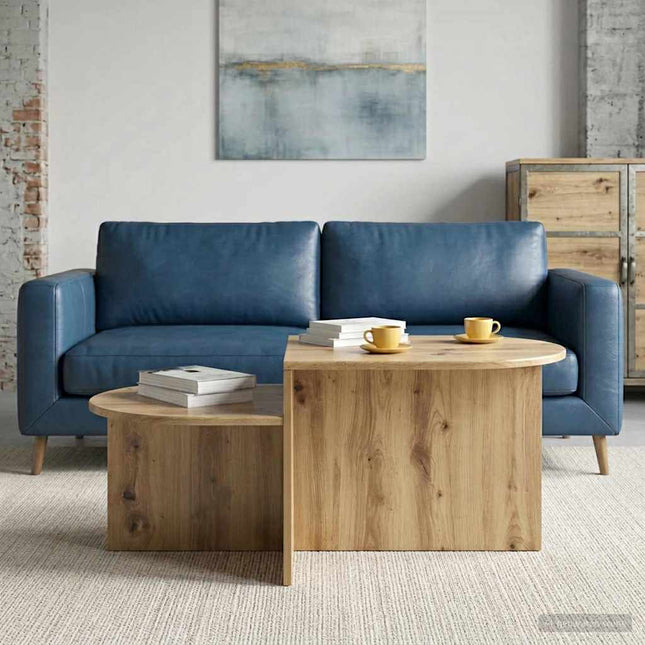 Sofabord Artisan-eg 100 x 50 x 40 cm Konstrueret træ