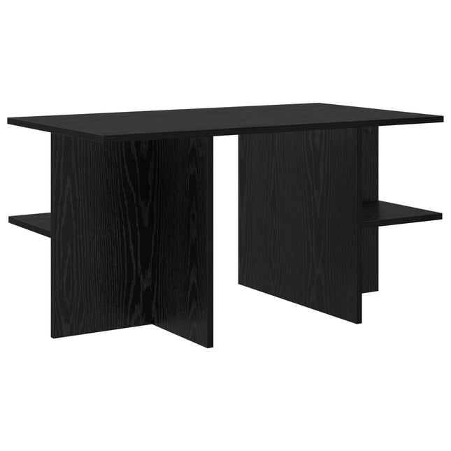 Sofabord Sort eg 87 x 50 x 45 cm Konstrueret træ