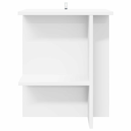 Sofabord 2 stk. Hvid 40 x 30 x 49 cm Konstrueret træ