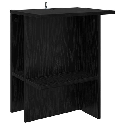 Sofabord Sort eg 40 x 30 x 49 cm Konstrueret træ
