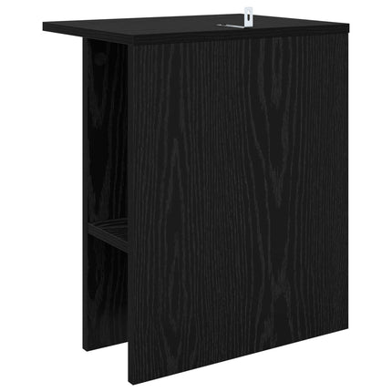 Sofabord Sort eg 40 x 30 x 49 cm Konstrueret træ