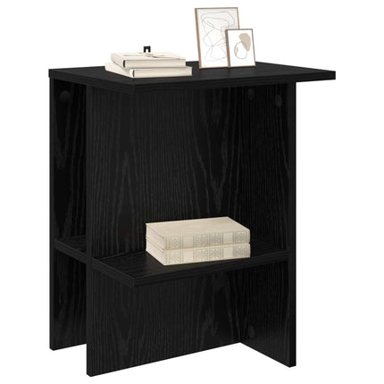Sofabord Sort eg 40 x 30 x 49 cm Konstrueret træ