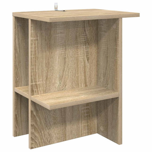 Sofabord Sonoma-eg 40 x 30 x 49 cm Konstrueret træ
