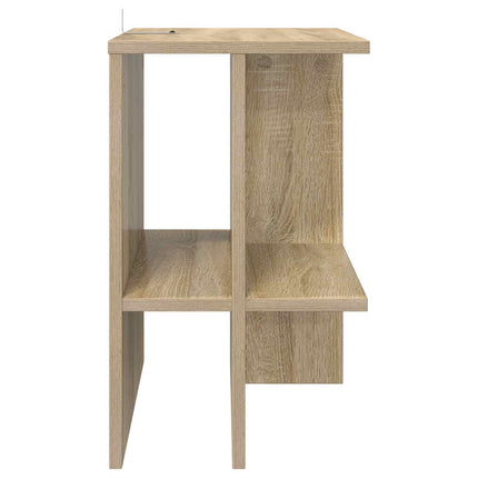 Sofabord 2 stk. Sonoma-eg 40 x 30 x 49 cm Konstrueret træ