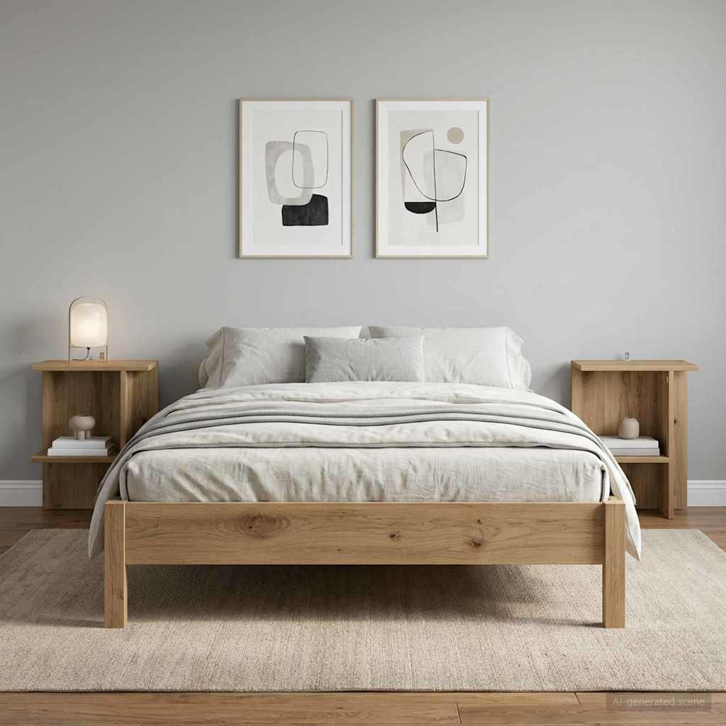 Sofabord 2 pcs Artisan-eg 40 x 30 x 49 cm Konstrueret træ