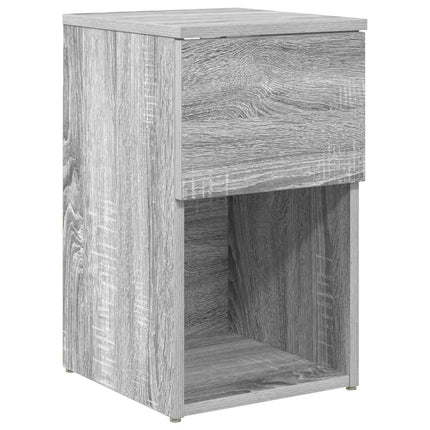Sengeskab Grå sonoma-eg 29 x 31,5 x 49 cm Konstrueret træ