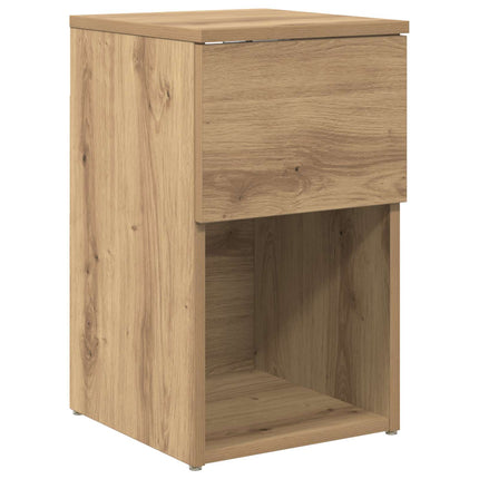 Sengeskab 2 stk. Artisan-eg 29 x 31,5 x 49 cm Konstrueret træ