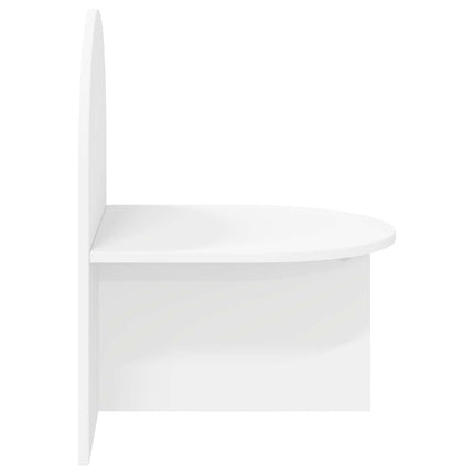 Sengebord 2 stk. Hvid 48 x 49 x 65 cm Konstrueret træ