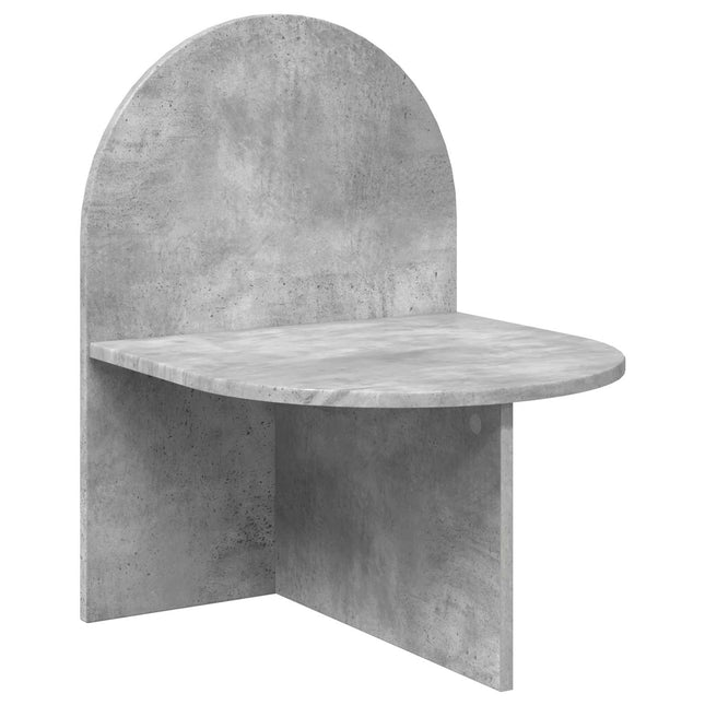 Sengebord Betongrå 48 x 49 x 65 cm Konstrueret træ