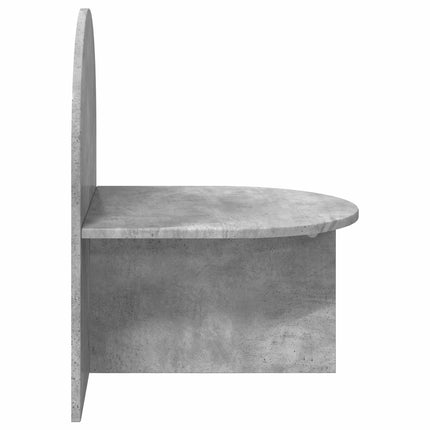 Sengebord 2 stk. Betongrå 48 x 49 x 65 cm Konstrueret træ