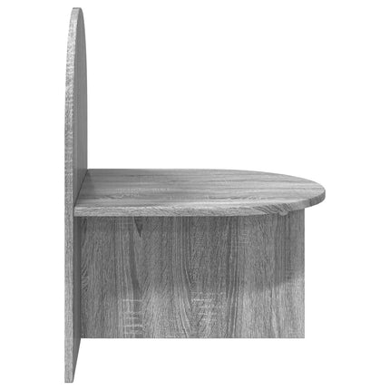 Sengebord 2 stk. Grå sonoma-eg 48 x 49 x 65 cm Konstrueret træ
