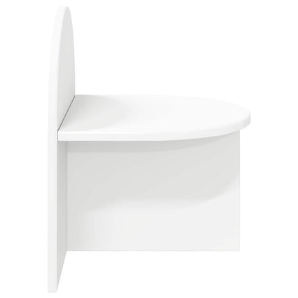 Sengebord 2 stk. Hvid 40 x 35,5 x 45,5 cm Konstrueret træ