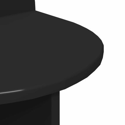 Sengebord 2 stk. Sort eg 40 x 35,5 x 45,5 cm Konstrueret træ