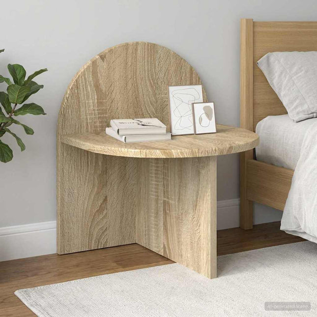 Sengebord 2 stk. Sonoma-eg 40 x 35,5 x 45,5 cm Konstrueret træ