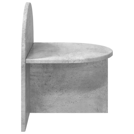 Sengebord Betongrå 40 x 35,5 x 45,5 cm Konstrueret træ