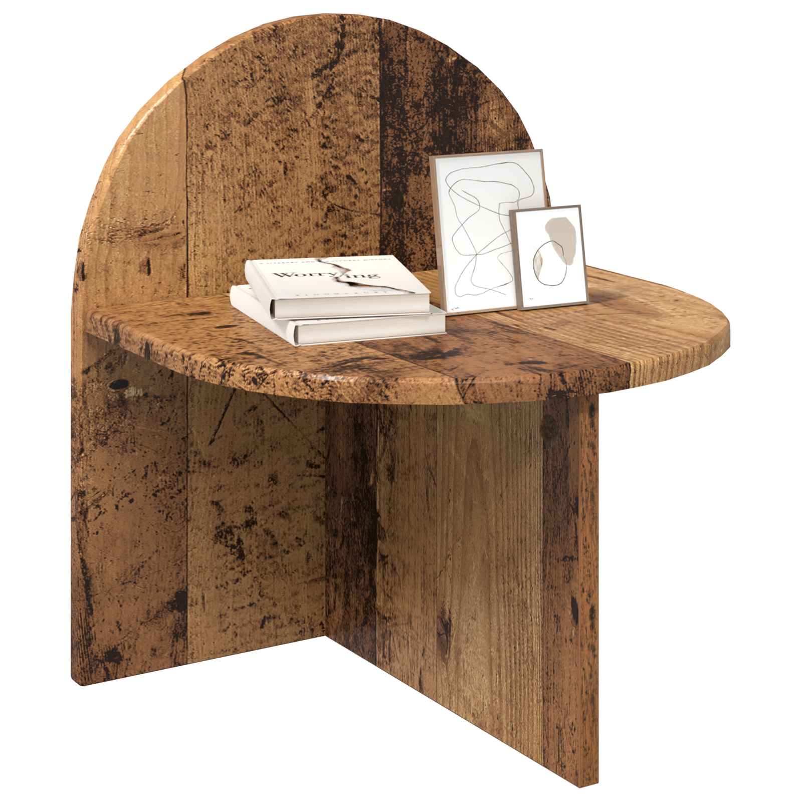 Sengebord 2 pcs Gammelt træ 40 x 35,5 x 45,5 cm Konstrueret træ