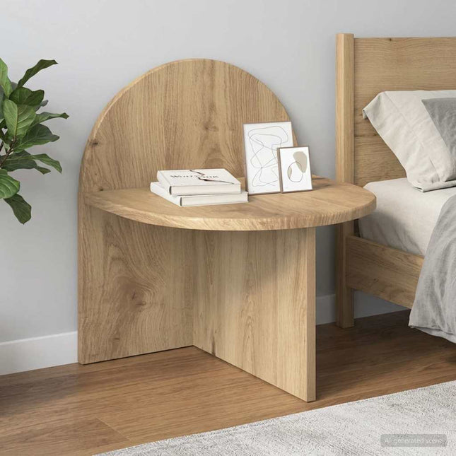Sengebord 2 stk. Artisan-eg 40 x 35,5 x 45,5 cm Konstrueret træ